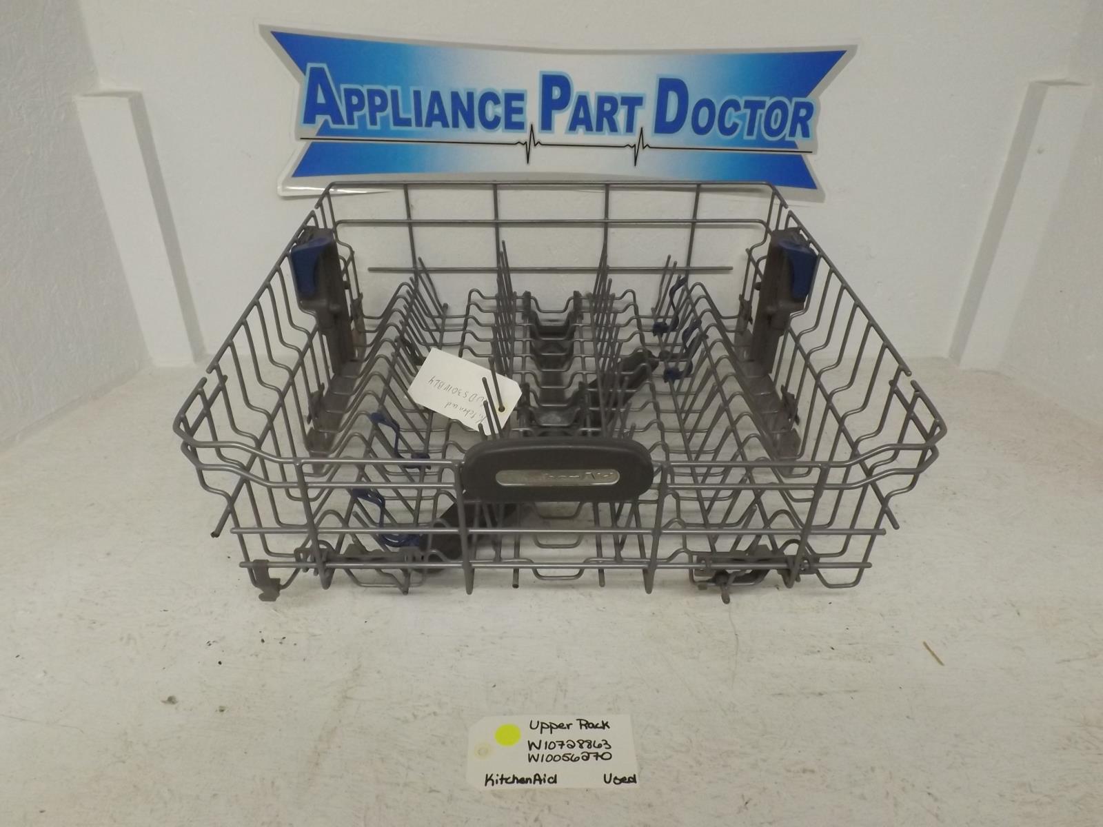 KitchenAid Dishwasher W10728863 W10056270 Upper Rack Used KitchenAid Dishwasher W10728863 W10056270 Upper Rack Used